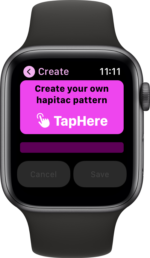 Create the haptic pattern